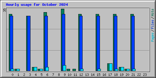 Hourly usage for October 2024