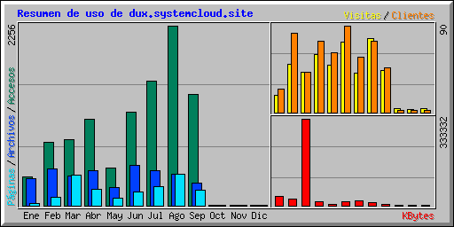 Resumen de uso de dux.systemcloud.site