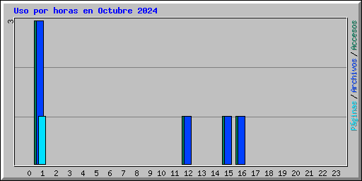 Uso por horas en Octubre 2024