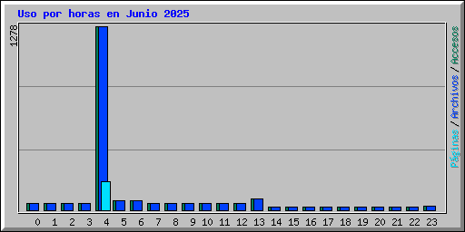 Uso por horas en Junio 2025