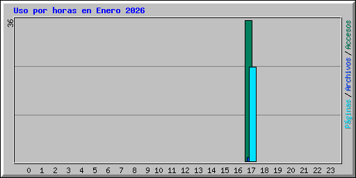 Uso por horas en Enero 2026